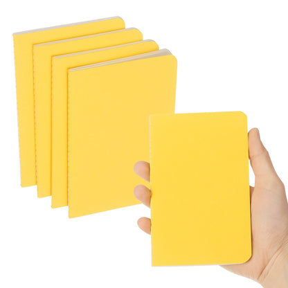4/6 uds. Cuadernos A6 Kraft de Bolsillo – Mini Diarios Rayados para la Escuela y la Oficina