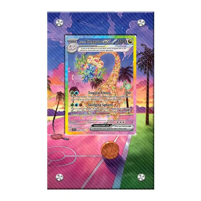 Expositor de metacrilato para cartas Pokémon – Psyduck, Bulbasaur, Mewtwo, Charmander y soporte protector para cartas de personajes