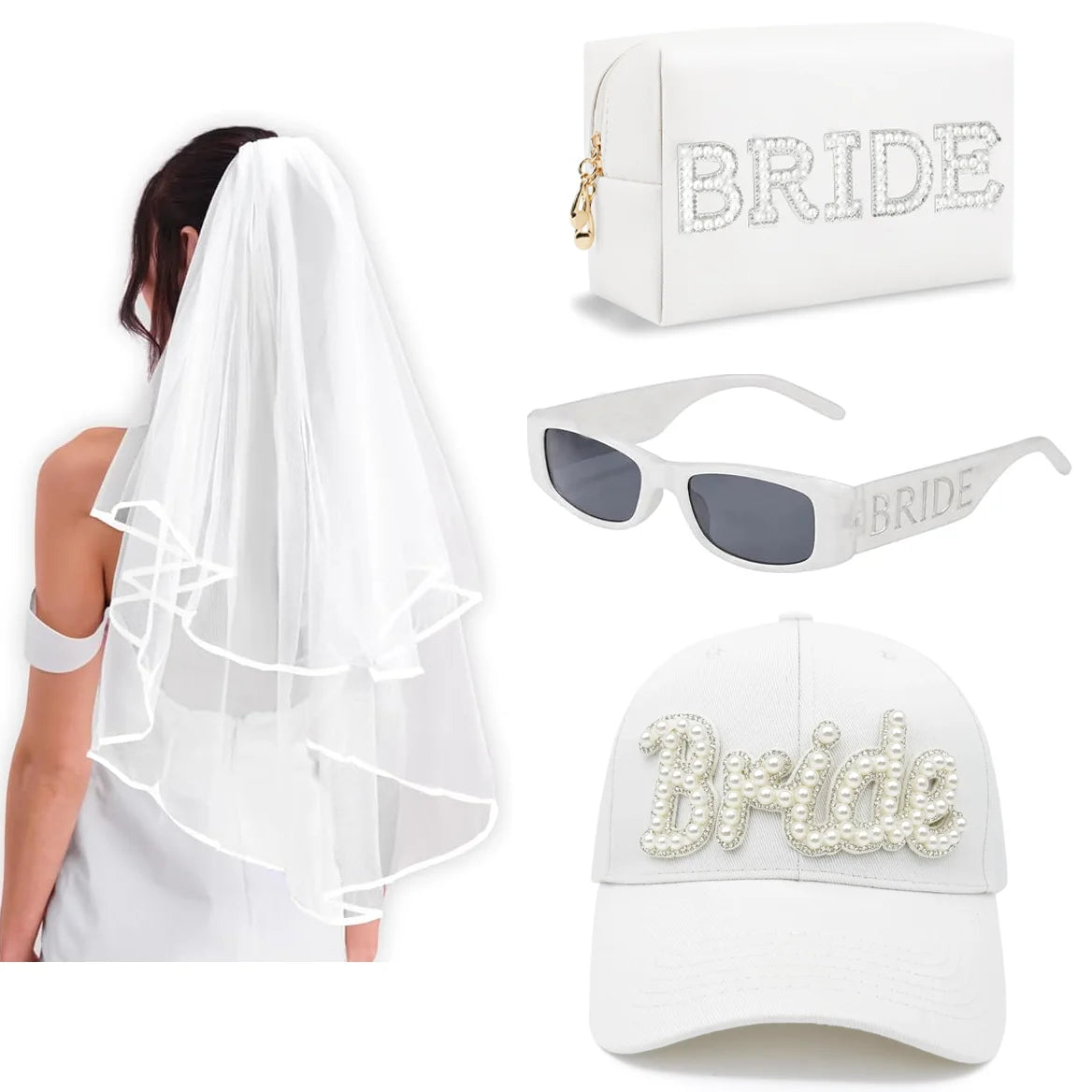 Gafas de sol para la futura novia – Accesorios para despedida de soltera y fiesta nupcial | Divertido regalo de decoración para fiesta de compromiso