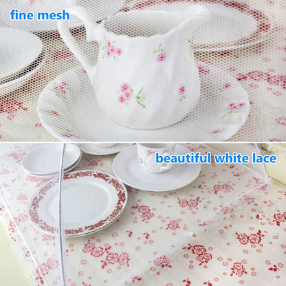 Foldable Mesh Food Cover – Anti-Fly & Mosquito Food Tent Dome for Kitchen, Picnic & Outdoor Dining, Reusable Dish Protector
