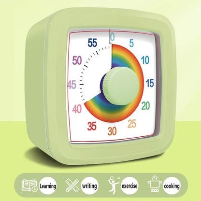 Temporizador visual de 60 minutos para niños - Temporizador de cuenta atrás para tareas, aprendizaje, estudio y gestión del tiempo