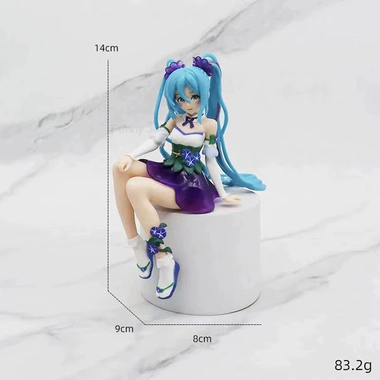 Figura de anime de Hatsune Miku - Vestido de novia y traje de baño Vocaloid Figura de acción de PVC Juguete modelo coleccionable para regalo de niñas
