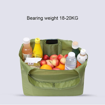Bolsa de Compras Plegable Ecológica – Bolso de Hombro Reutilizable Portátil de Gran Capacidad para Compras de Supermercado, Viajes y Uso Diario