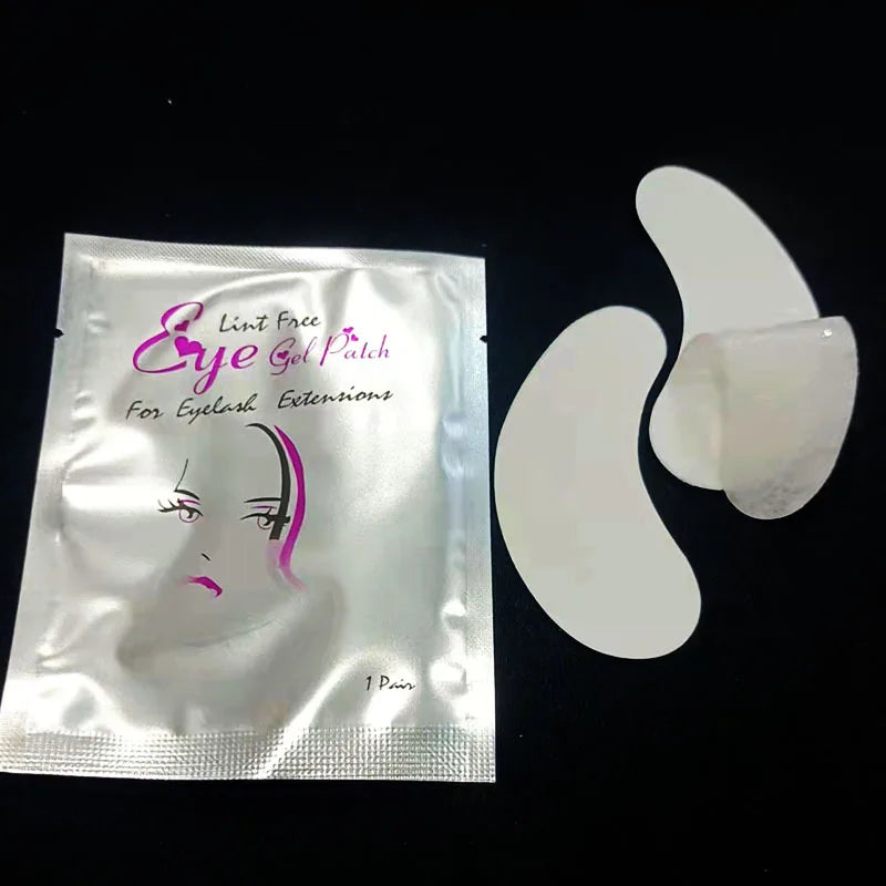 50 PARCHES DE HIDROGEL PARA EXTENSIONES DE PESTAÑAS – Almohadillas para Debajo de los Ojos para Injerto de Pestañas, Aislamiento de Pestañas, Mascarilla Hidratante para Ojos y Tratamiento de Belleza