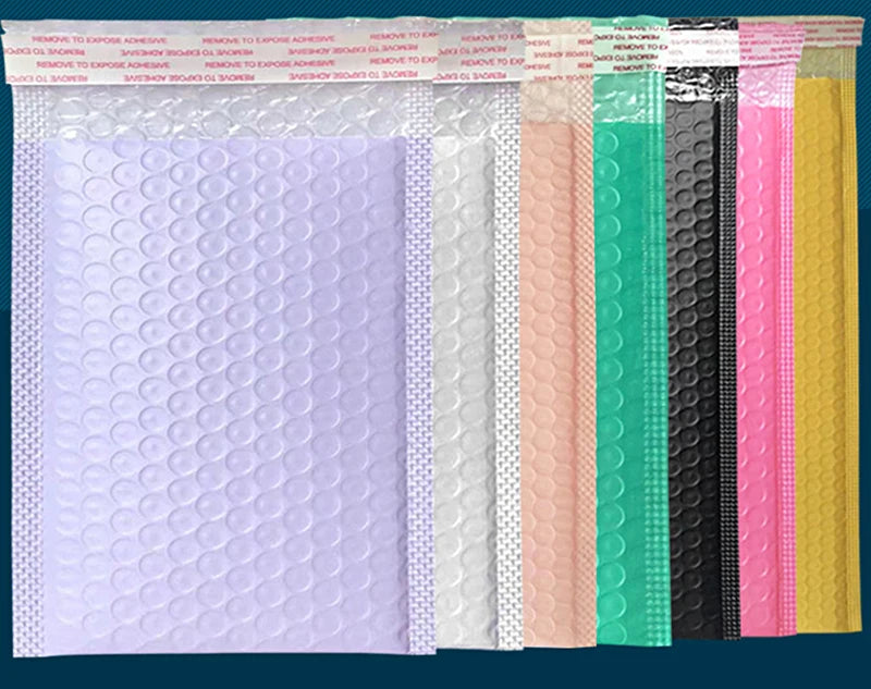Lot de 50 enveloppes à bulles violettes – Enveloppes matelassées auto-adhésives pour un emballage, un envoi et des commandes e-commerce sécurisés