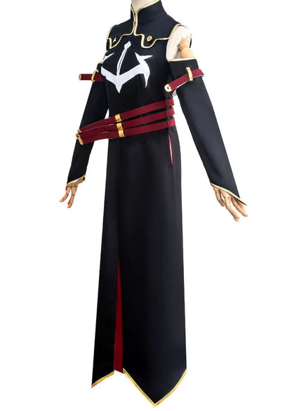 Code Geass C.C. Cosplay Costume – Black Dress Uniform Set (Lelouch of the Rebellion Anime Outfit for Halloween Party, Women/Girls, iCoser Props Set)