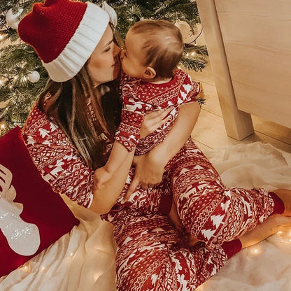 Mommy & Me Christmas Pajamas Set 2026 – Soft Cute 2-Piece Family Sleepwear for Adults & Kids, Matching Xmas Look Holiday Outfits