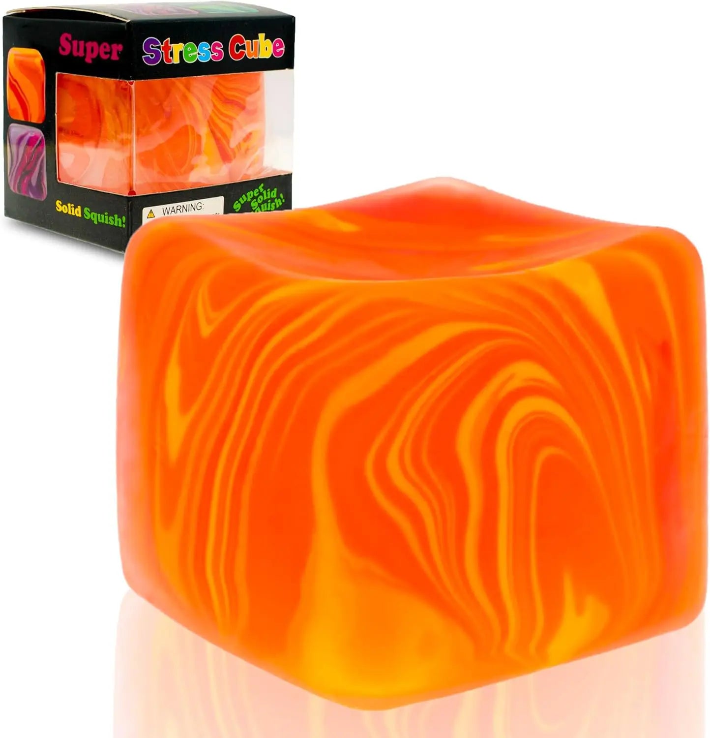 Needoh Soft Glutinous Sensory Stress-Relief Toy Cube – Gel Filled Stretchable Soft Ice Cube, Slow Rebound Fidget Toy (Blind Box Style)