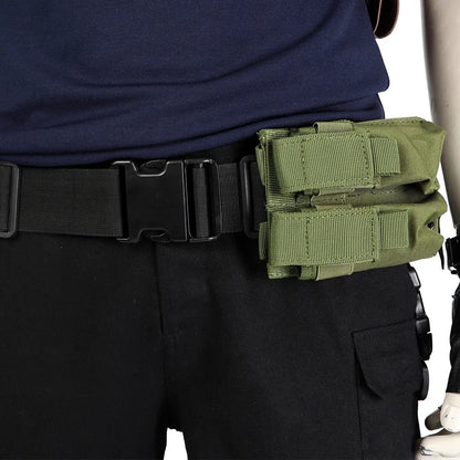 Resident Evil Leon S. Kennedy Inspired Cosplay Costume – Tactical Utility Belt Set with Bags, Holster & Officer Outfit Accessories for Carnival & Halloween