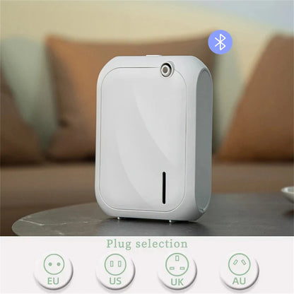 Diffuseur d'arômes – Machine à parfum couvrant 200 m³, diffuseur de parfum intelligent avec contrôle via application Bluetooth, distributeur d'huiles essentielles pour la maison, le bureau et la purification de l'air intérieur