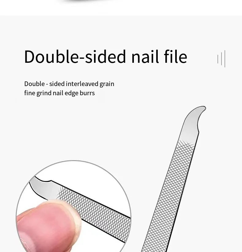 6-Piece Stainless Steel Manicure & Pedicure Set – Portable Nail Clipper & Grooming Kit for Men & Women