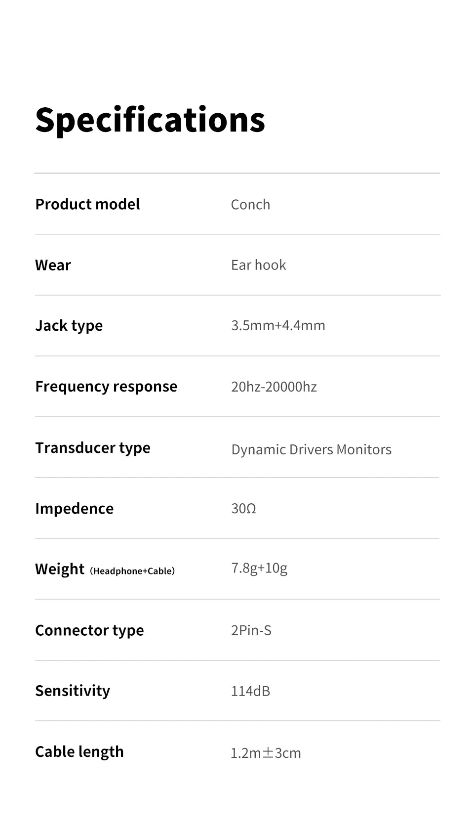 Écouteurs intra-auriculaires TRN Conch HiFi – IEM à transducteur dynamique DLC Diamond avec embouts de réglage interchangeables pour le jeu, la musique et les appareils Xiaomi