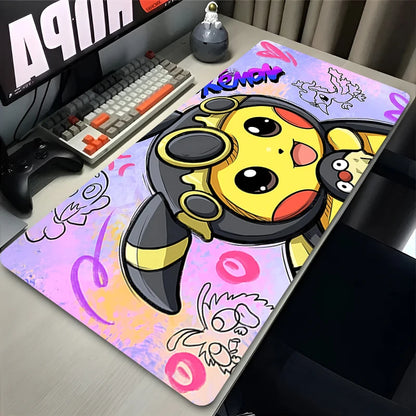 Pikachu Pokémon Large Gaming Mouse Pad – Rubber Desk Mat for Keyboard & PC Setup Kawaii Anime Style