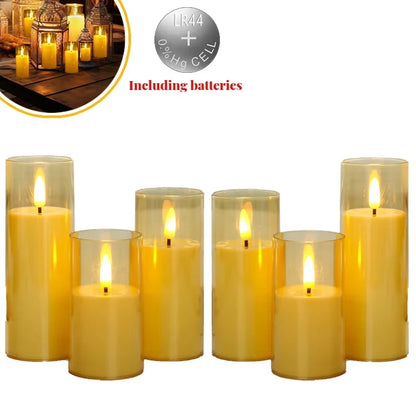 6-60PCS LED Flameless Candles – Battery-Operated Artificial Candles for Weddings, Parties & Decorative Home Events