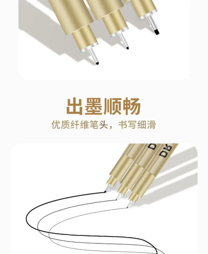 Manga Black Fineliner Marker Set – 1/6/9/12PCS Fine Tip Drawing Pens for Sketching, Comics & Art