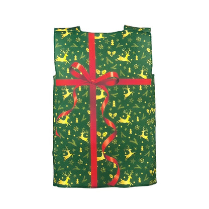 Adult Christmas Gift Box Costume, Funny Present Box Cosplay Outfit for Women and Girls, Novelty Christmas Party Dress-Up Costume for New Year, Family Matching, Stage Shows and Holiday Events