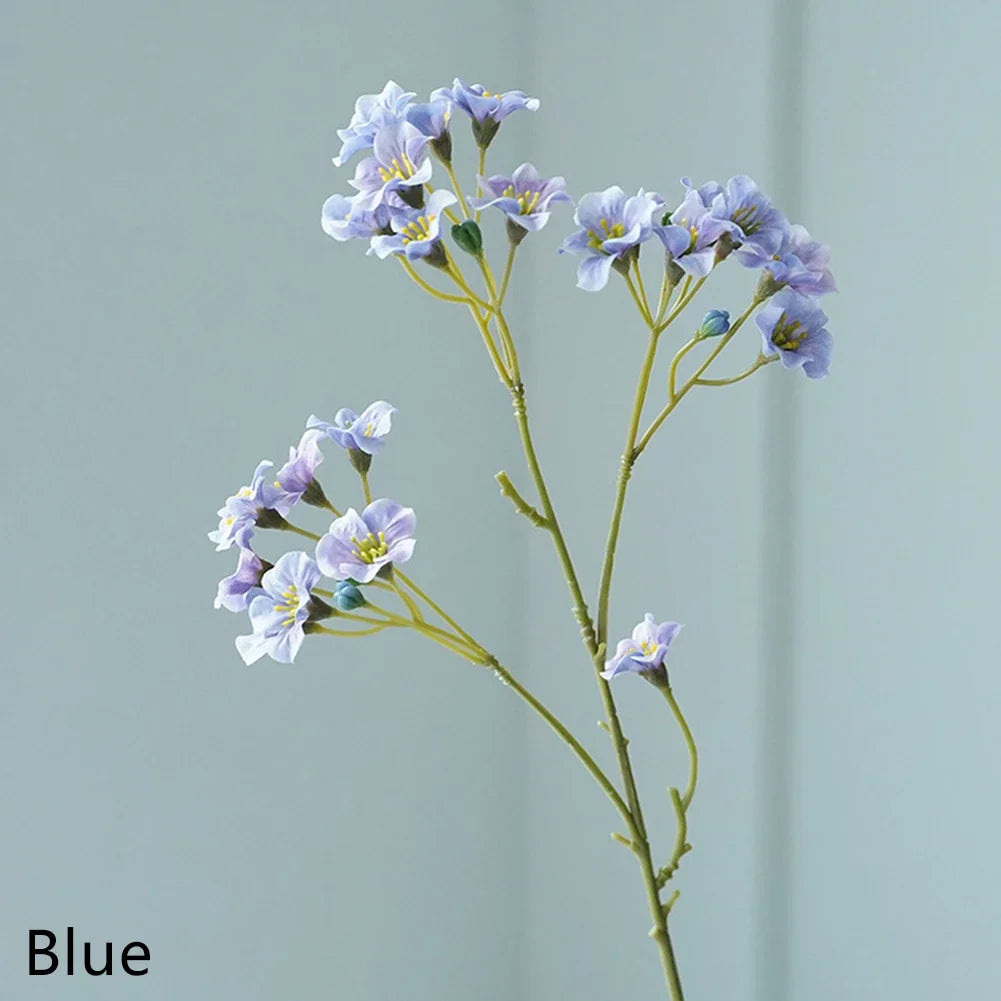 3 Forks Artificial Cornflower Bouquet – Silk Faux Flowers for Home Décor, Wedding Arrangements, Party Decoration & DIY Floral Projects