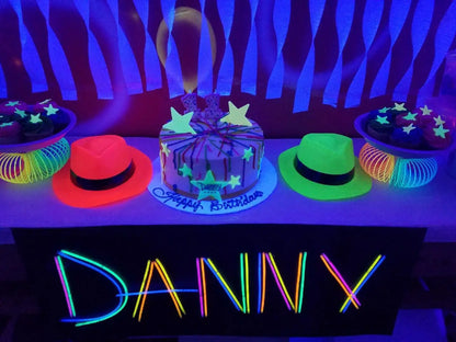 Neon UV Reactive Party Hats – Fluorescent Formal Hats for Glow Parties, Festivals & Events