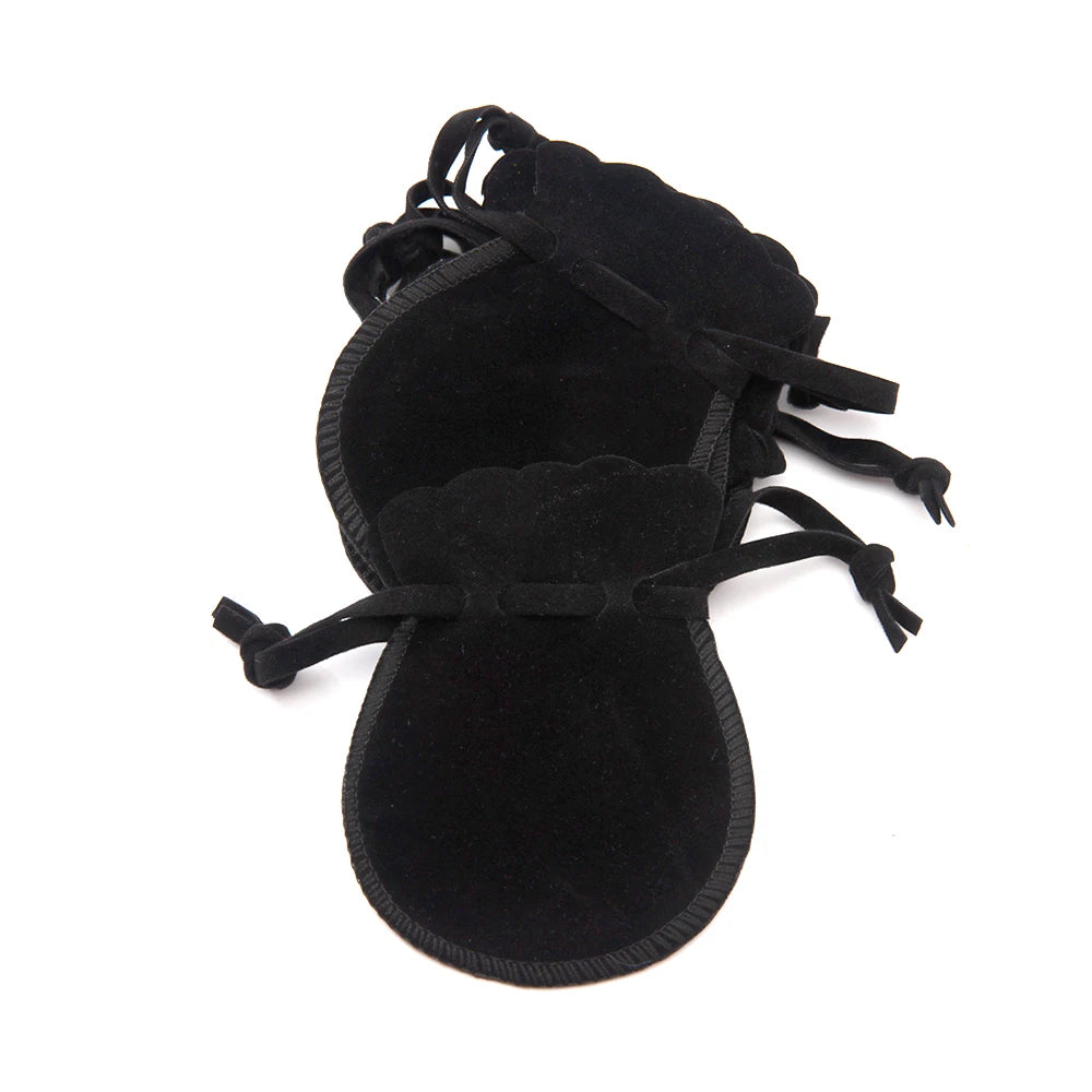 10PCS Velvet Drawstring Jewelry Pouches for Rings, Earrings, Gifts, Candy & Retail Packaging