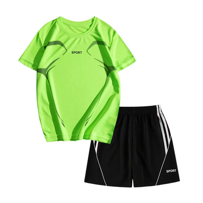 Maillot et short de football pour enfants Ensemble d'entraînement 2 pièces pour garçons