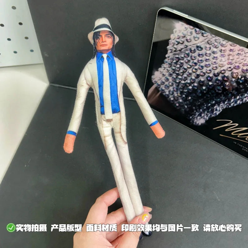 Michael Jackson Cosplay Plush Figure – Jointed Stuffed Doll Collectible Room Decoration Gift