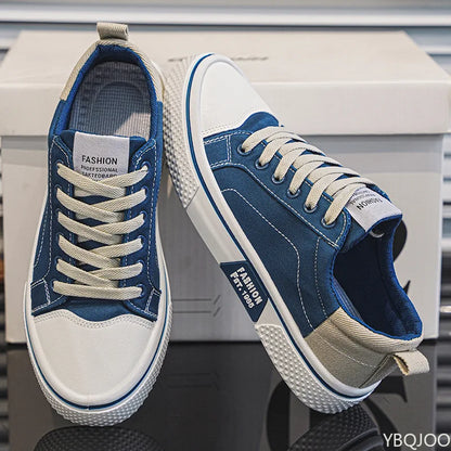Baskets Toile Homme – Chaussures Décontractées Légères et Respirantes, Baskets de Marche Confortables et Résistantes à l'Usure, Grandes Tailles