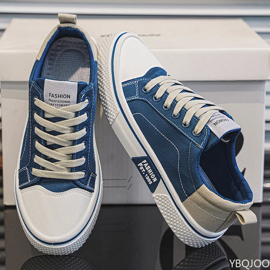 Zapatillas de lona para hombre – Calzado casual ligero y transpirable, cómodas zapatillas de caminar resistentes al desgaste con tallas grandes