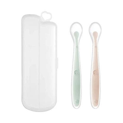 Soft Silicone Baby Feeding Spoon – Gentle Training Spoon for Infants, Toddlers & Baby-Led Weaning