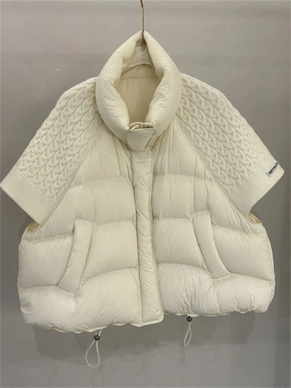 ZAROY Women’s Cotton-Padded Vest Jacket – Loose-Fit Puffer Waistcoat with Stand Collar & Pockets, Casual Autumn/Winter Outerwear