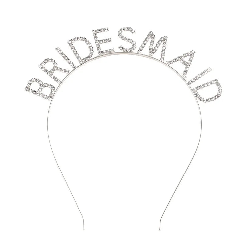 BRIDE Crystal Headband – Bridal Hair Accessory for Weddings, Bachelorette Parties & Bridesmaids