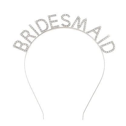 BRIDE Crystal Headband – Bridal Hair Accessory for Weddings, Bachelorette Parties & Bridesmaids