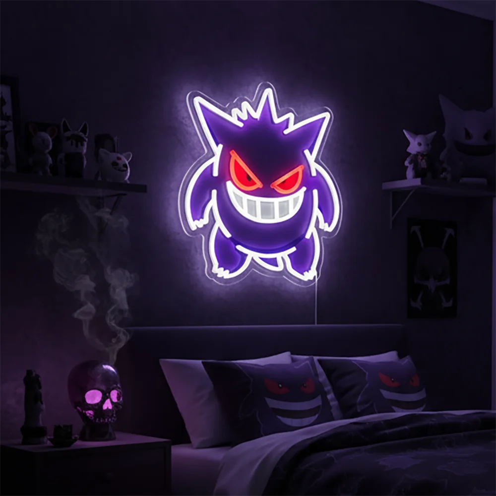 Anime Pirate-Inspired Acrylic Neon LED Light | Custom Artwork Decor for Home, Bar, Party & Shop