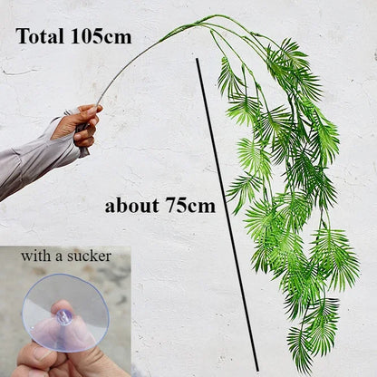 Bendable Reptile Jungle Vines – Flexible Foam Rattan Fake Branches for Lizard & Chameleon Terrariums, Rainforest Habitat Landscaping Decor