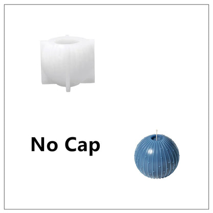 Christmas Bauble Candle Silicone Mold – DIY Scented Candle Making Mould for Xmas Gifts, Holiday Crafts & Home Decoration