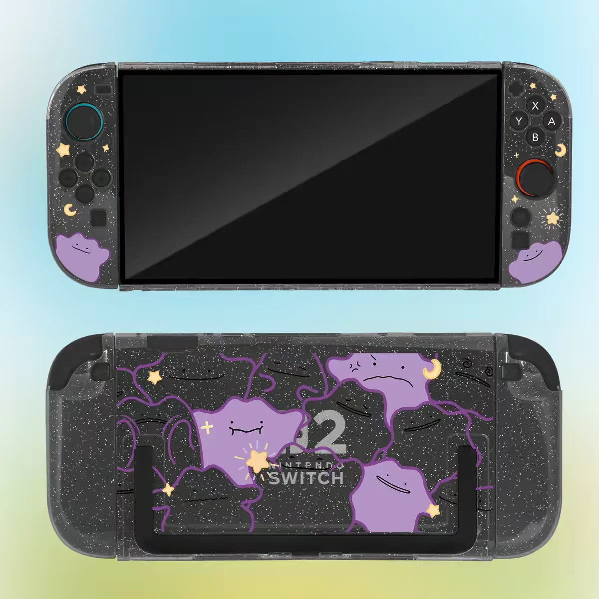 Pokémon Nintendo Switch 2 Protective Case – Split Ditto & Pikachu Anti-Scratch Cover for NS2 Console & Gaming Accessories