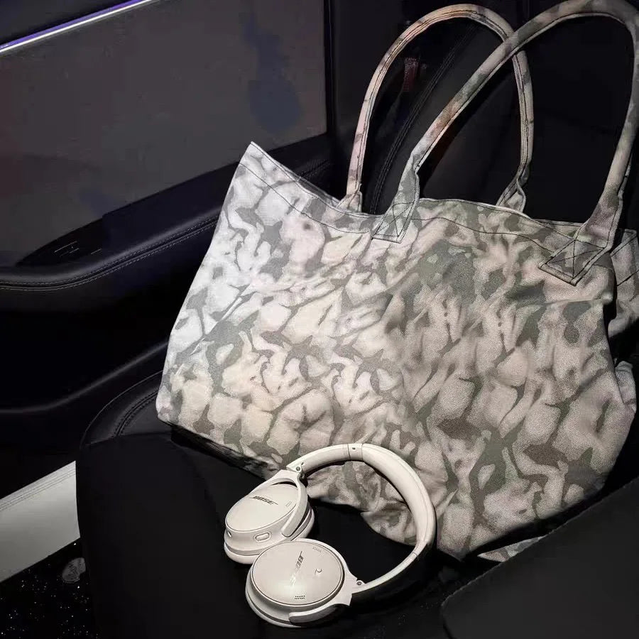 Bolso de yoga unisex de lona de gran capacidad – Bolso de hombro ecológico, Bolso de mano de estilo urbano para gimnasio, fitness, compras, viajes y uso diario