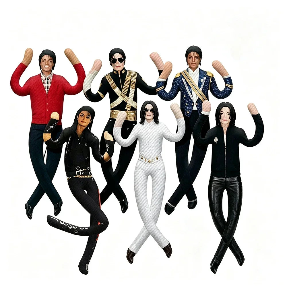 Michael Jackson Cosplay Plush Figure – Jointed Stuffed Doll Collectible Room Decoration Gift