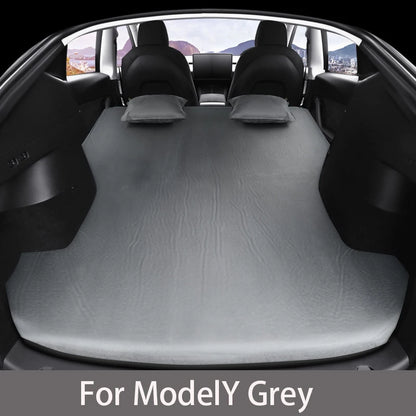 Matelas pneumatique gonflable pour Tesla Model 3 et Model Y (2017–2026) – Lit de voyage en daim pour le camping, les road trips et les aventures en plein air