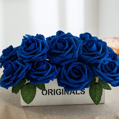 Rosas artificiales de espuma, de 10 a 100 unidades – Rosas sintéticas realistas para ramos de boda, centros de mesa, decoraciones para fiestas, regalos para el Día de la Madre y San Valentín, arreglos florales de bricolaje