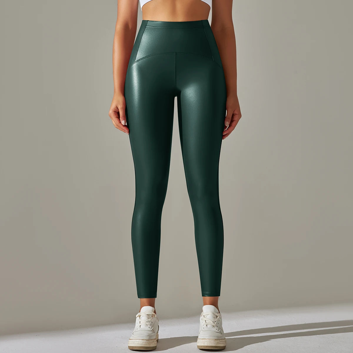 6 Color Autumn Winter Thin Velvet PU Leather Leggings Women High Elastic Waist Trousers Sexy Slimming Pants