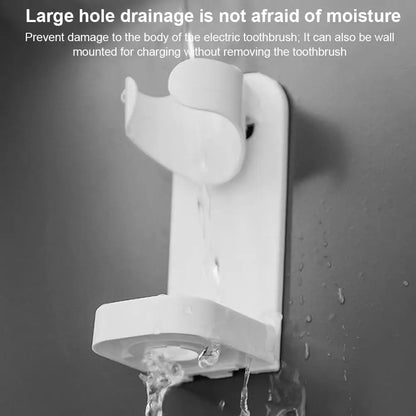 Soporte de Cepillo de Dientes Eléctrico Montado en la Pared – Estante de Plástico para Cepillos de Dientes de Baño, Organizador de Almacenamiento para Maquinillas de Afeitar, Accesorio de Baño que Ahorra Espacio para la Organización del Hogar y la Ducha