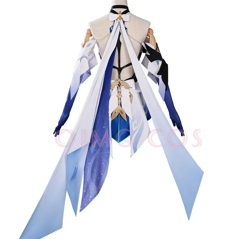 Genshin Impact Skirk Cosplay Costume & Wig – Adult Halloween Party Outfit