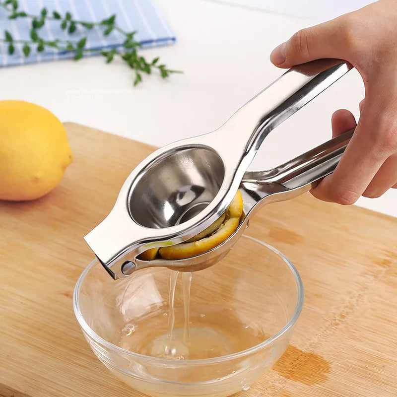 Stainless Steel Lemon Squeezer – Manual Citrus Fruit Juicer Press for Lemon, Lime & Orange Kitchen Use