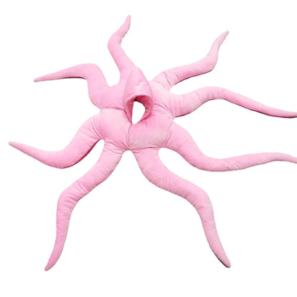 2026 Cute Giant Dinosaur Octopus Baby Costume – Funny Pink Kigurumi Hooded Romper & Plush Jumpsuit for Halloween, Christmas & Role Play