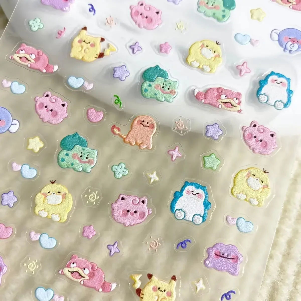 Autocollants 5D pour ongles en relief | Décalcomanies mignonnes pour ongles inspirées des mangas pour étuis de téléphone et tasses DIY