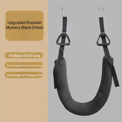 Cinturón de tracción lumbar – Cinturón de apoyo para estiramiento espinal doméstico para relajación de cintura, estiramiento de espalda y ejercicio de descompresión en barra horizontal