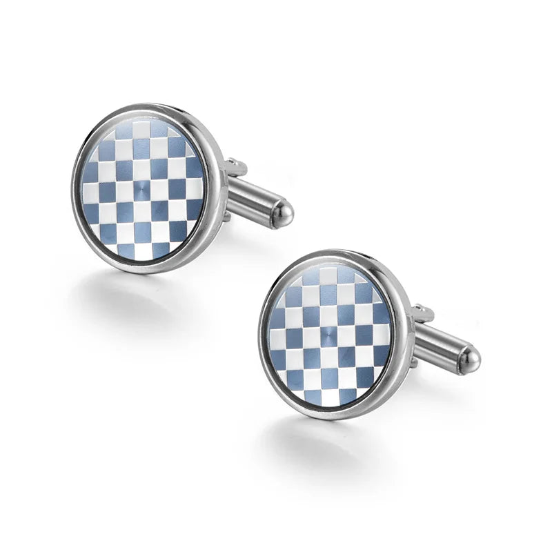 Luxury Copper Cufflinks for Men – Round & Square Shirt Cuff Links for Wedding, Business & Formal Wear | Men's Fashion Accessories Gift