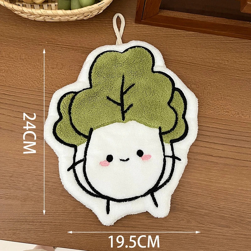 Serviette absorbante douce Kawaii – Joli chiffon de nettoyage pour la cuisine et la salle de bain, pour usage domestique