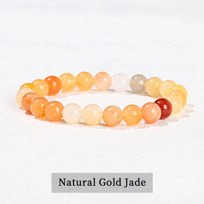 Pulsera de Cuentas de Piedra Natural – Pulsera de Gemas de Amatista, Ojo de Tigre, Cuarzo Cristal y Ágata para Mujeres y Hombres, Regalo de Joyería de Energía Reiki