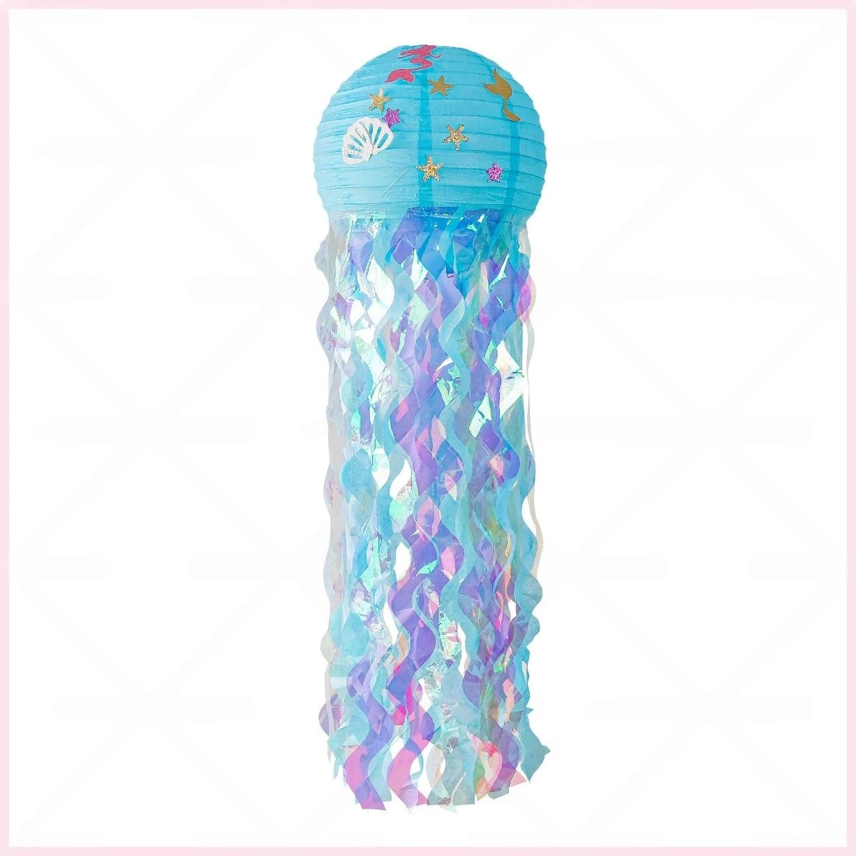 Mermaid Birthday Party Decorations Set – Balloons, Tableware, Tablecloth & Hanging Banner for Kids' Parties, Favors & Supplies Kit